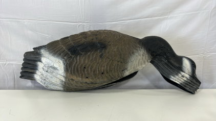 (6) Large Sport Plast Goose Geese Decoy Hollow Shell Stackable Made In Italy