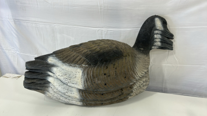 (6) Large Sport Plast Goose Geese Decoy Hollow Shell Stackable Made In Italy
