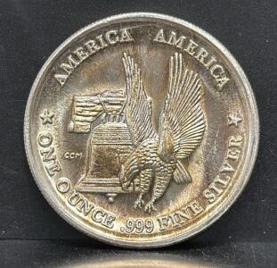 .999 Fine Silver Coin, 1 Troy Ounce, CCM Mint Mark