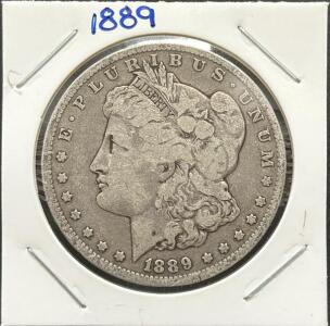1889 Morgan Silver Dollar, United States Mint, O Mint Mark