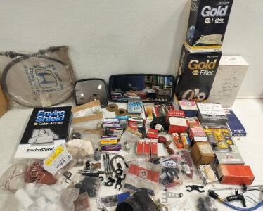 Heated truck mirrors, Filters, spare front brake pad, and more