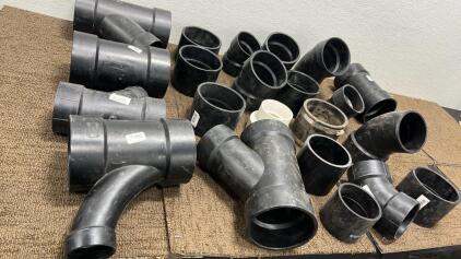 (2) Totes Full Of Plumbing Parts Assorted Sizes & Connectors,Please Inspect (1Of2)