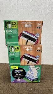 (3) Box Of Swiffer Mop Heavy Duty