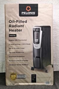 (1) Pelonis Oil Filled Raident Heater W/ Remote