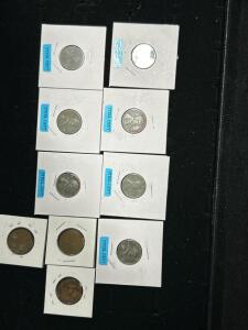 (7) Steel Cent Coins and more