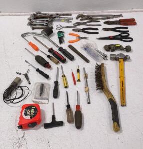 (45+) Assorted Screwdrivers, Wrenches, & More