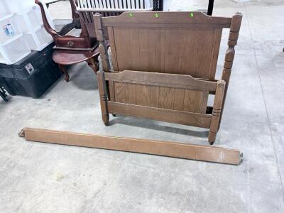 (1) Wooden Twin Bed Frame
