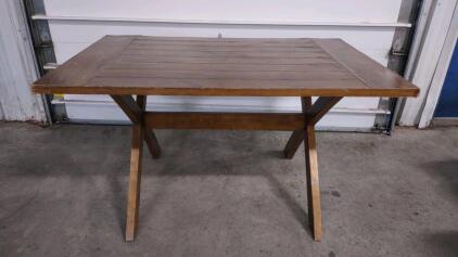 54"x 35&frac12;"x 30" Wooden Patio Picnic Table
