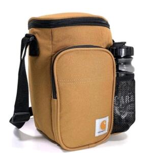 (1) Carhartt C10288 / Insulated 10 Can Vertical Cooler W/ Water Bottle & Zippered Pocket