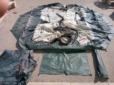 Sports Pak 4-Person Camping Tent w/ Cover And Hardware And Carrying Case 8'X9' Octagon Shape