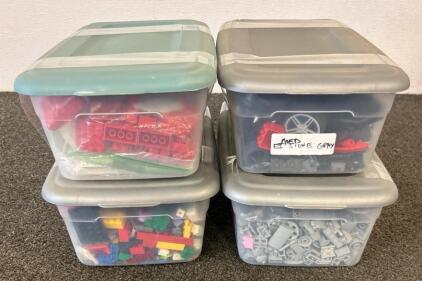 (4) Boxes Of Lego Pieces