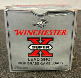 (1) Box Of Winchester Super X Lead Shot Hight Brads Game Loads Ammunition