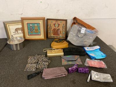 Handbags, Wallets, Purses, Wall Art And Cat Water Fountain