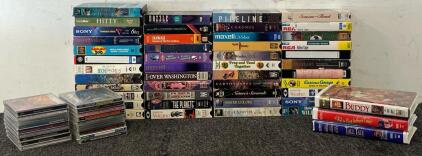 40+ VHS Movies & 20+ CDs