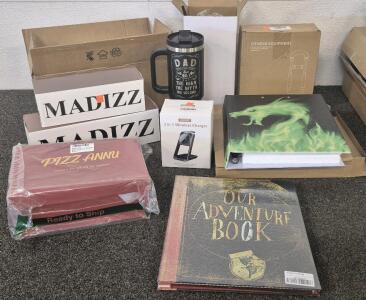 Fitness Equipment, Dad Coffee Thermos, Dragon Binder, Scrapbook, Pizza Annu Women's Shoes(Size 8.5), Madizz Home Textiles, Give Bell Lily Wall Lamp, 3 In One Wireless Charger