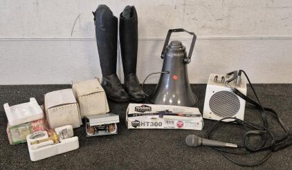 2 Honeywell Auxiliary Switch, Sealant And Adhesive Dispensing Unit, Speaker And Microphone, Bull Horn, Steel Toe Boots(Size W6), Danfoss Thermostatic Expansion Valve