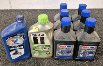 6 AMS Oil ATF One Quart, Mobile 1 Oil (OW-30), Valvoline Oil (20W-50) 4 Stroke