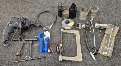 3/8" Drill(Works), Clamp, Miscellaneous Car Parts