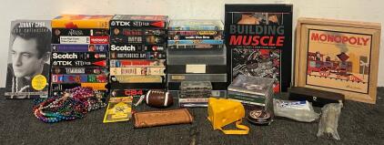 VHS Movies, Johnny Cash CD Collection & More CDs, Monopoly & More