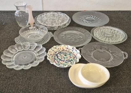 Beautiful Serving Dishes(12), 2 Vases