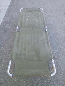 Military Style Folding Cot 72"X25"X24"