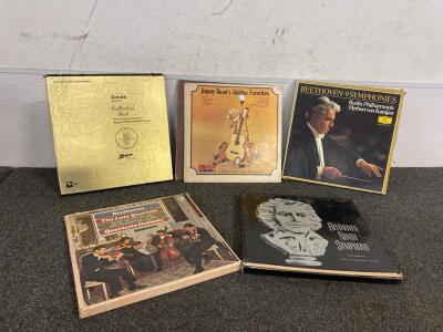 Vinyls Including, Beethoven 9 Symphonies, Zenith Collectors Best, Jimmy Dean And More