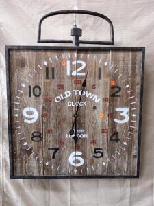 Rustic or Farmhouse "Old Town" Style Wall Clock 32"X26"