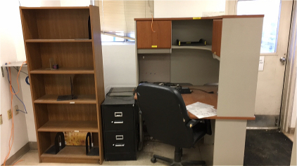 Office Desk Chair Cabinet Bookcase Bundle and More