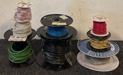 100&rsquo;s of Feet of Various Spools of Wire
