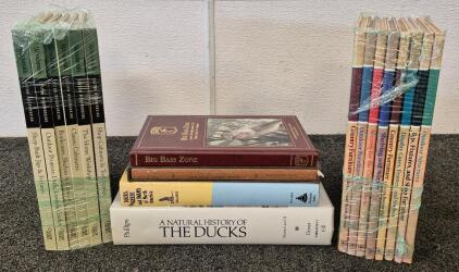 Books! A Natural History Of Ducks, Duck Decoys, Big Bass Zone, 6 Woodsmith Custom Woodworking Books, 8 Build It Yourself Woodworking Books