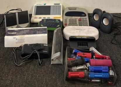 Assortment of Electronics & Collection of Flashlights