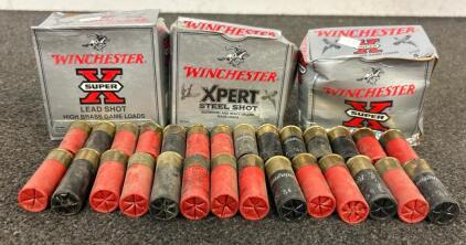 Various Shot Gun Shells Including, Winchester Xpert Steel Shot, Winchester Super X Lead Shot, And More