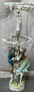 Vintage 1960&rsquo;s Floor Lamp / 54&rdquo; H