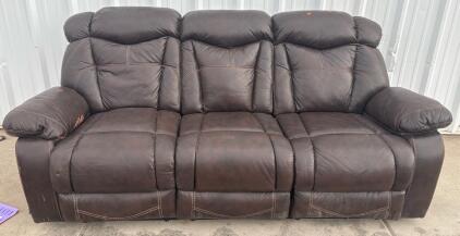 Brown Leather Couch