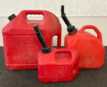 (3) Various Sizes Of Gas Tanks