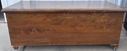 Wooden Rolling Toy Box