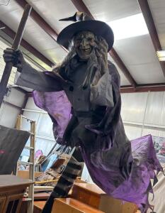 12 ft. Moonlit Magic Giant Sized Animated Hovering Witch