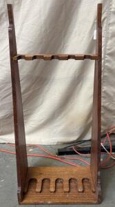 Wooden Gun Rack H 3&rsquo; 5&rdquo; W 1&rsquo; 6&rdquo; L 10&rdquo;