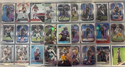 (36) Assorted Modern Football Rookie Cards