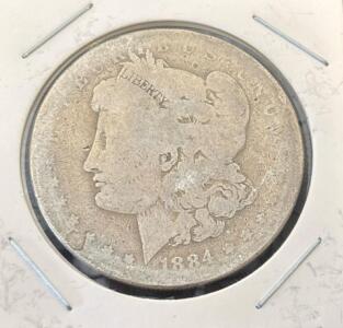 1884-8 Morgan Silver Dollar Coin