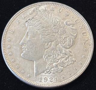 1921 Morgan Silver Dollar Coin
