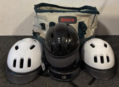 Bosch Toolbag, (4) Bicycle Helmets & More