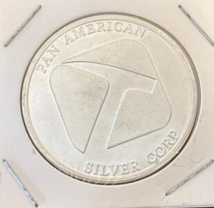 Troy 1oz .999 Fine Silver Pan American Silver Corp Coin