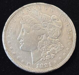 1921-D Morgan Silver Dollar Coin