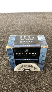 (25) Federal 12 Gauge Lead ShotShells