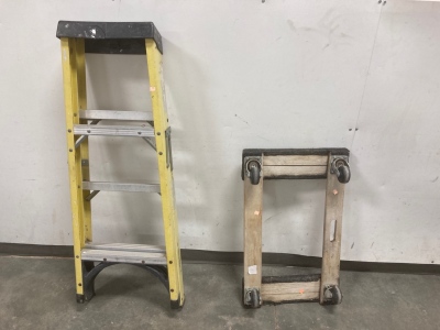 Ladder And Small Platform Dolly