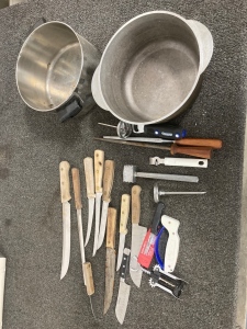 Knives, Cooking Tools And Pots