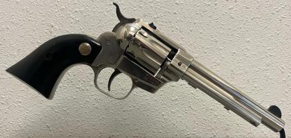High Standard Double-Nine Revolver, .22 CAL, Nickel Finish, 5.5" Barrel, Serial #: 870543