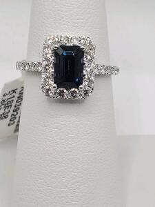 Platinum Spinel & Diamond Ring, 1.33 ct Spinel, 0.64 cts Diamond