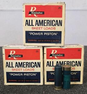 (3) Boxes Of Remington All American 12ga Shotgun Shells